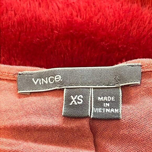 Vince Blouse Top XSmall with Reverse Hem Jersey Knit Size XS - Picture 6 of 9